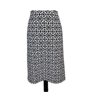 Jones Studio Separates Skirt Plus size 24W Black Ivory Straight Knee Career Suit